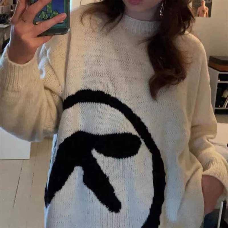 Фотография №3 товара Мужской свитер Aphex Twin Knit, зимний оверсайз, винтажный джемпер с