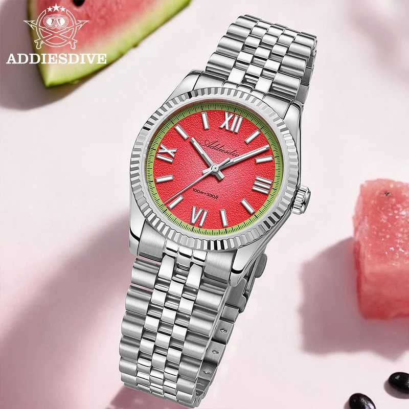 ADDIESDIVE Новые кварцевые часы AD2535 Fun Fruit Series VH31 с сапфировым стеклом Водонепроницаемые 10 бар BGW9 Светящиеся роскошные мужские деловые часы 