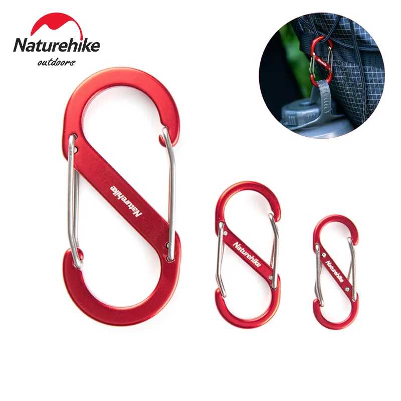 Naturehike S-образная пряжка для альпинизма, алюминиевая подвесная пряжка для кемпинга, пряжка для рюкзака, многофункциональный брелок Кемпинг и походы