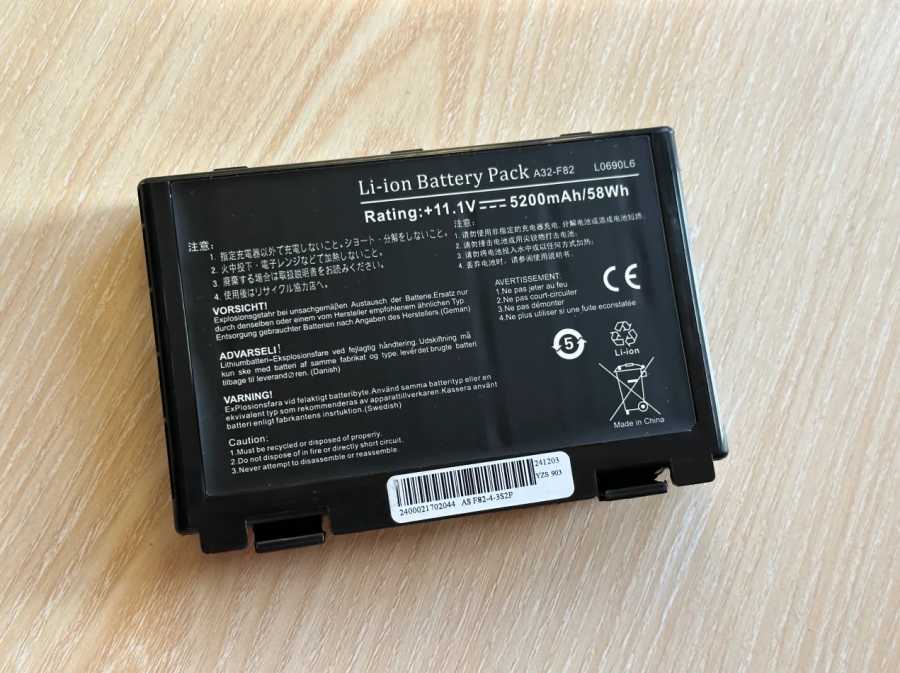Фотография №4 товара Аккумулятор для ноутбуков Asus a32-f82, a32-f52, a32, f82, F52, k50,