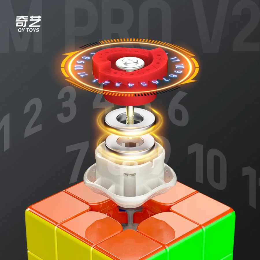 Фотография №2 товара JudyCube QiYi M Pro V2 Pioneer UV 3X3 Магнитный магический