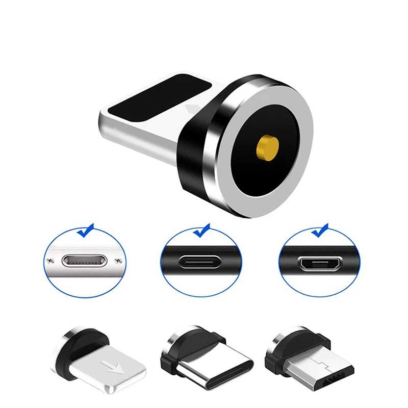 Фотография №3 товара Мини-штекер Магнитный кабельный штекер подходит для USB/Typc C/Iphone Кабельный адаптер