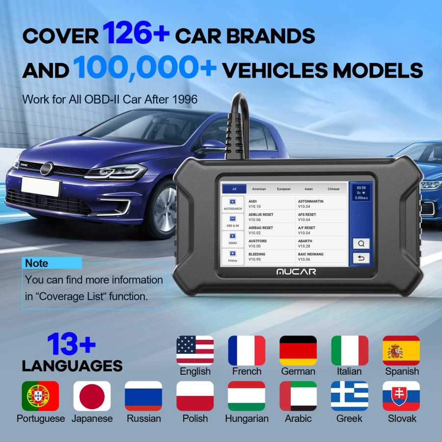 Фотография №3 товара Сканер MUCAR CS90 OBD2 28, услуги сброса, пожизненное бесплатное обновление,