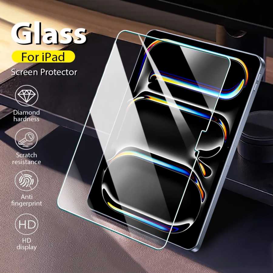 Защитная пленка из закаленного стекла для Ipad 10-го 10.9 9-го поколения Pro 11 12,9 13 2024 M2 M4 Mini 6 Air 5 4 7-го 8-го поколения 9,7 пленка Аксессуары и запчасти для планшетов