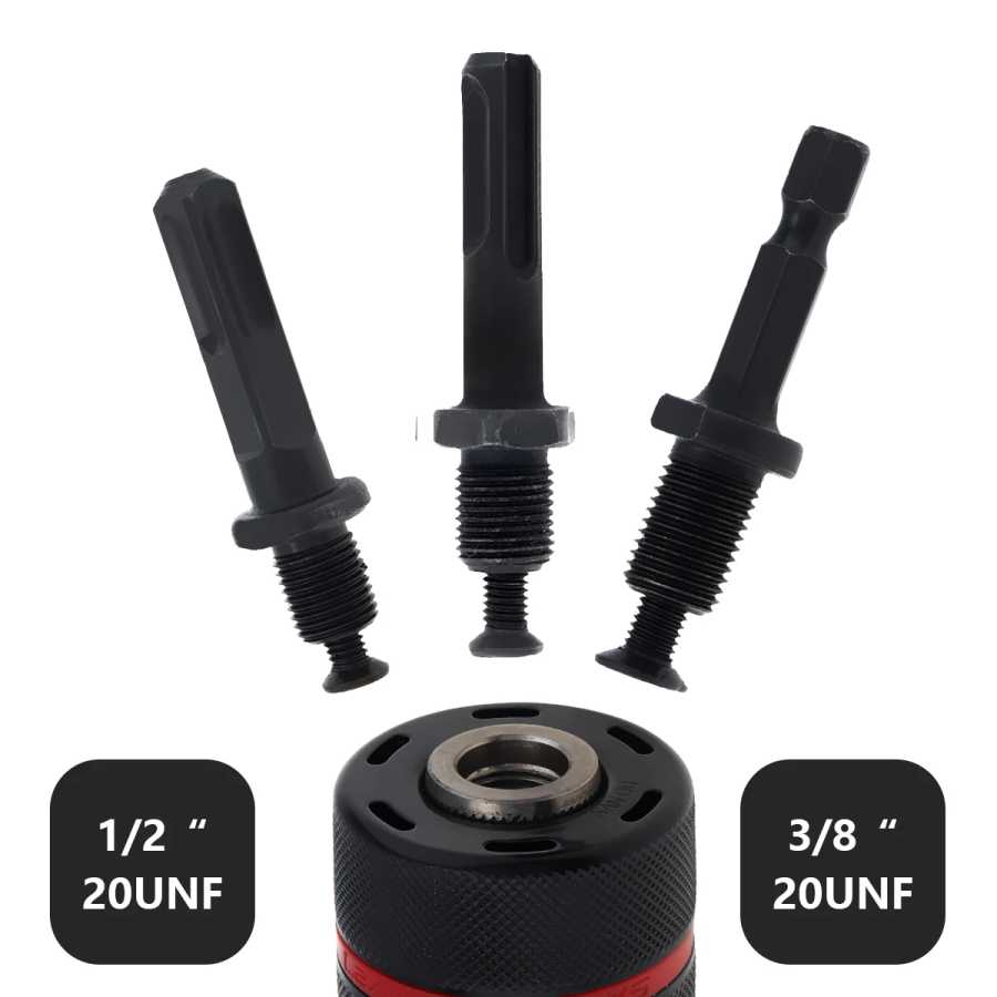 Адаптер для сверлильного патрона 1/4 "-20UNF 1/4"-24UNF, электрический молоток с шестигранным, квадратным и круглым хвостовиком, удлинитель, аксессуары для электроинструмента Сверла, пилы и режущие инструменты