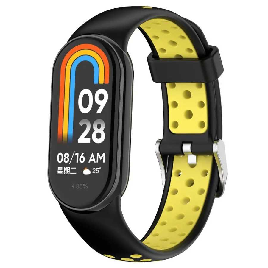Фотография №3 товара Ремешок для Xiaomi Mi Band 8 9 10, силиконовый браслет,