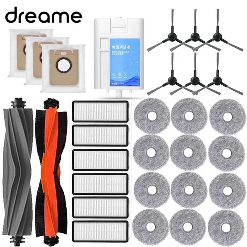 Dreame Bot L30 Ultra L20 Ultra Запасные части для робота-пылесоса Расходные материалы Основная боковая щетка Hepa-фильтр Швабра Тканевый мешок для пыли Аксессуары Запчасти для бытовой техники