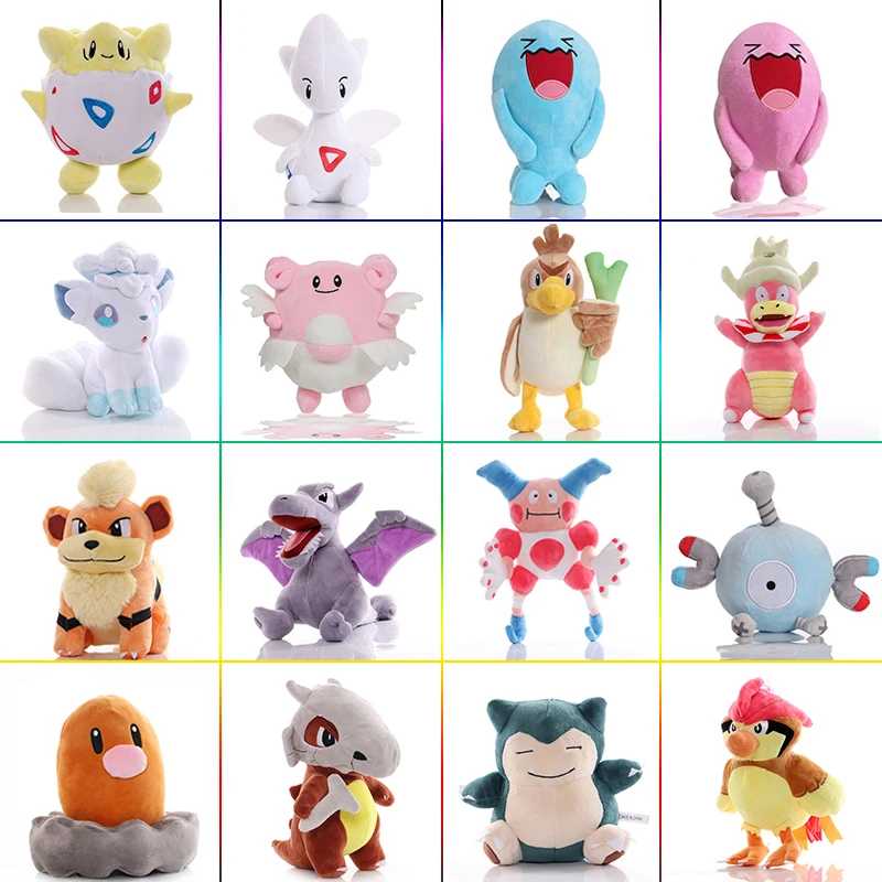 Прекрасная плюшевая кукла Pokemon Diglett Growlithe, 20 см, мультфильм Mr. Mime Magnemite плюшевая игрушка Farfetch'd аэроктильная плюшевая игрушка детские подарки Мягкие игрушки