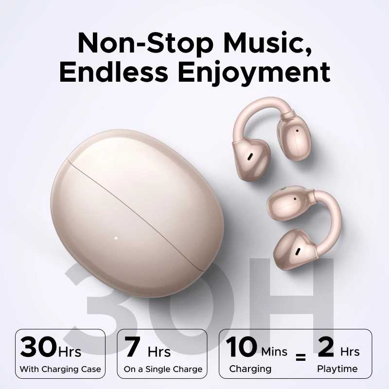 Фотография №3 товара Беспроводные Bluetooth-наушники UGREEN Ear Clip EarBuds OWS TWS
