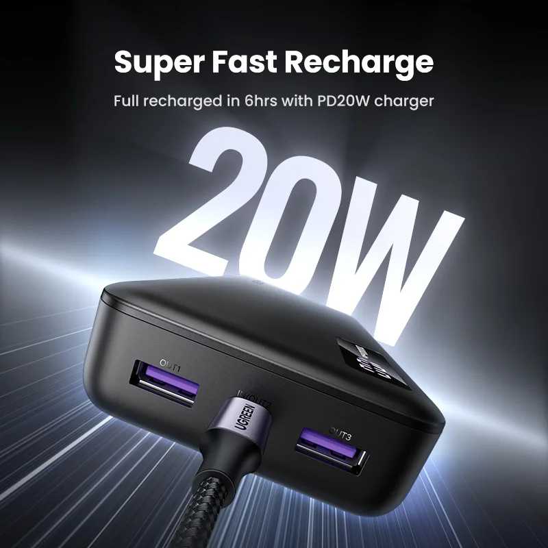 Фотография №4 товара UGREEN 20000 мАч PD 20 Вт Power Bank с быстрой