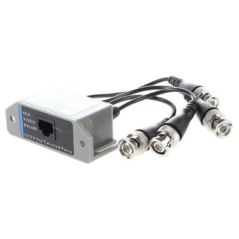 Фотография №2 товара 5X 4-канальный видеопередатчик BNC UTP CAT5 для систем видеонаблюдения/камер CCTV