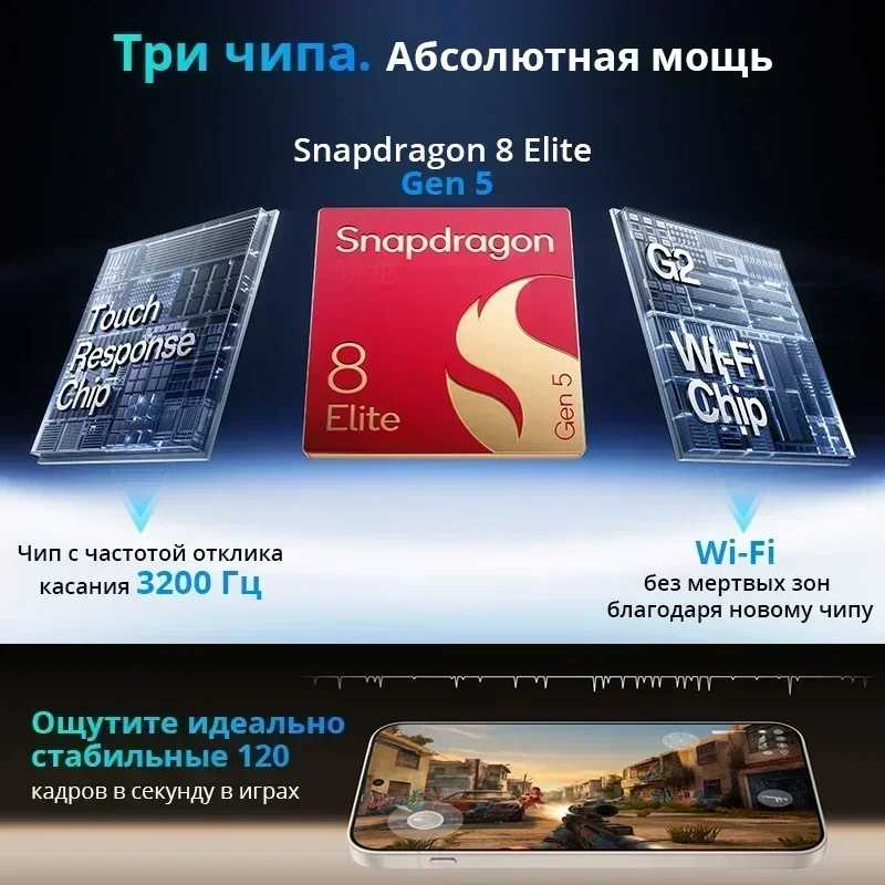 Фотография №1 товара OnePlus 15 Глобальная версия Смартфон Snapdragon 8 Elite Gen 5