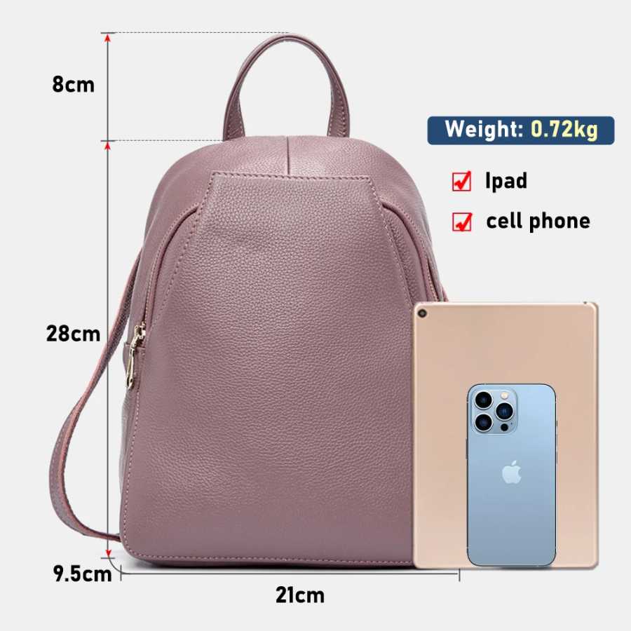 Фотография №2 товара Женский рюкзак Zency Charm из 100% натуральной кожи с защитой