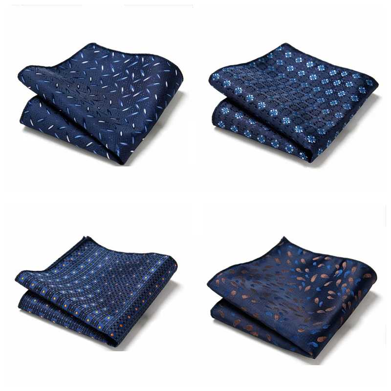 Фотография №4 товара Пейсли Hanky Цветочный Карманный квадратный Fit Мужские костюмы Свадебная вечеринка