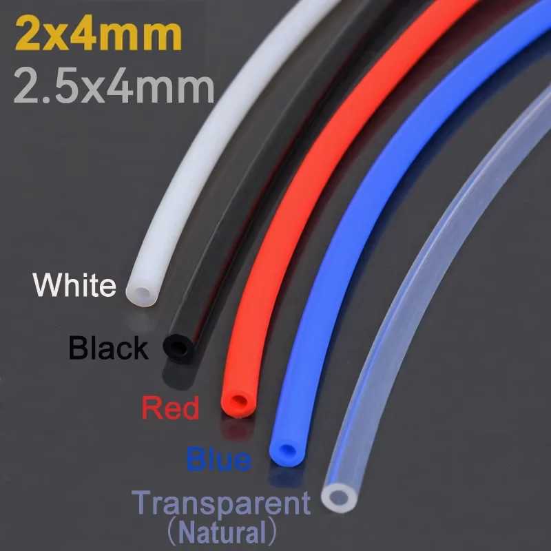 Трубка PTFE для экструдера Bowden 1/2/4M для J-Head/Ender 3/Bambu Lab P1P AMS A1 Mini, для филамента 1.75 мм, внутренний диаметр 2/2.5 мм, внешний диаметр 4 мм, тефлоновая трубка 3D-печать