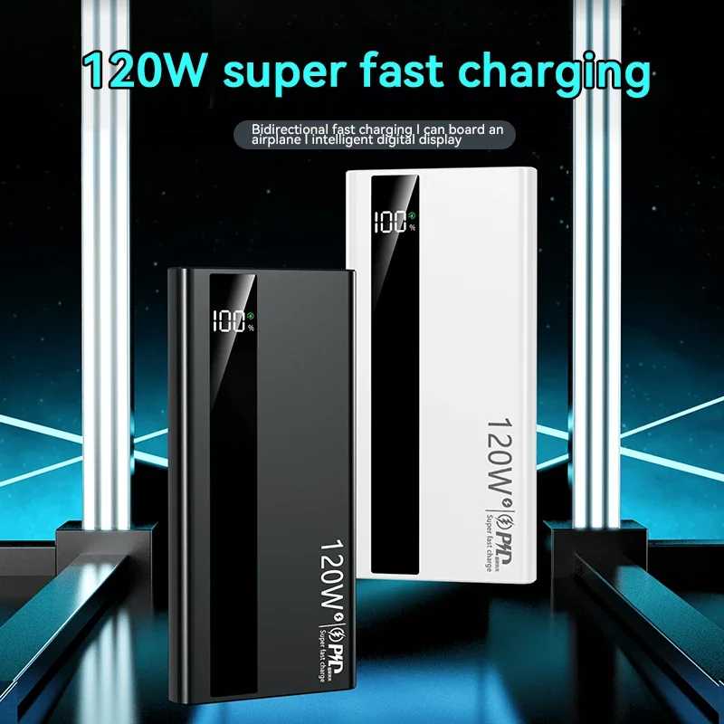 Фотография №2 товара Портативный внешний аккумулятор Lenovo 120W 500000 мАч с высокой емкостью