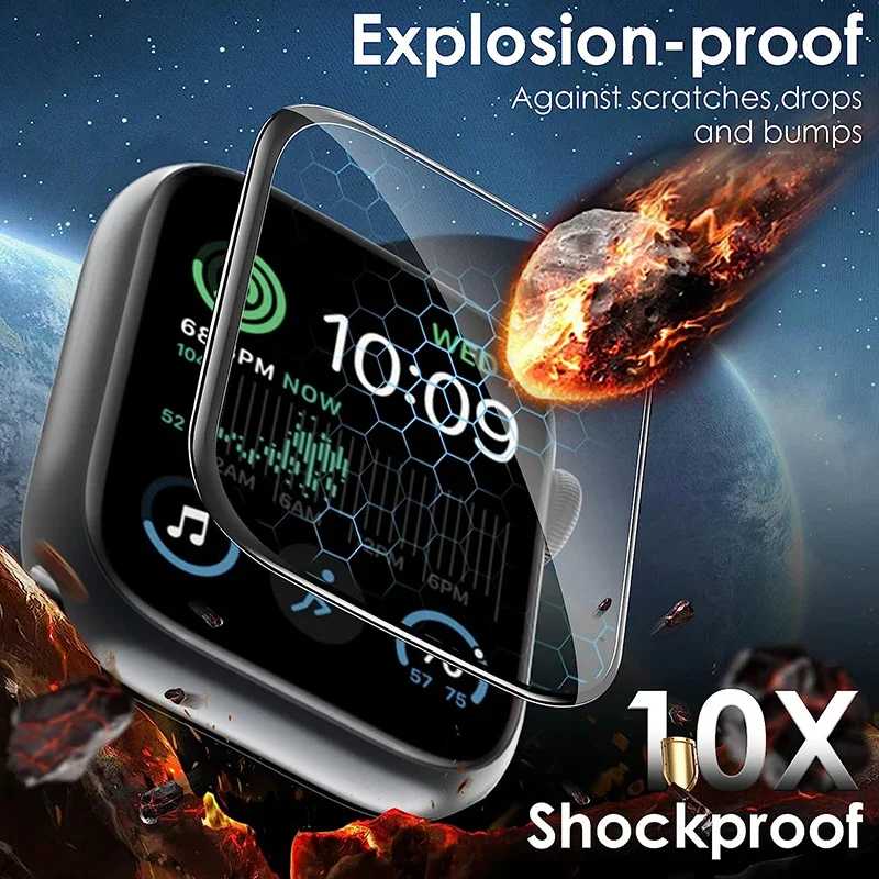 Фотография №2 товара Полностью изогнутая защитная пленка для экрана Apple Watch Ultra 3