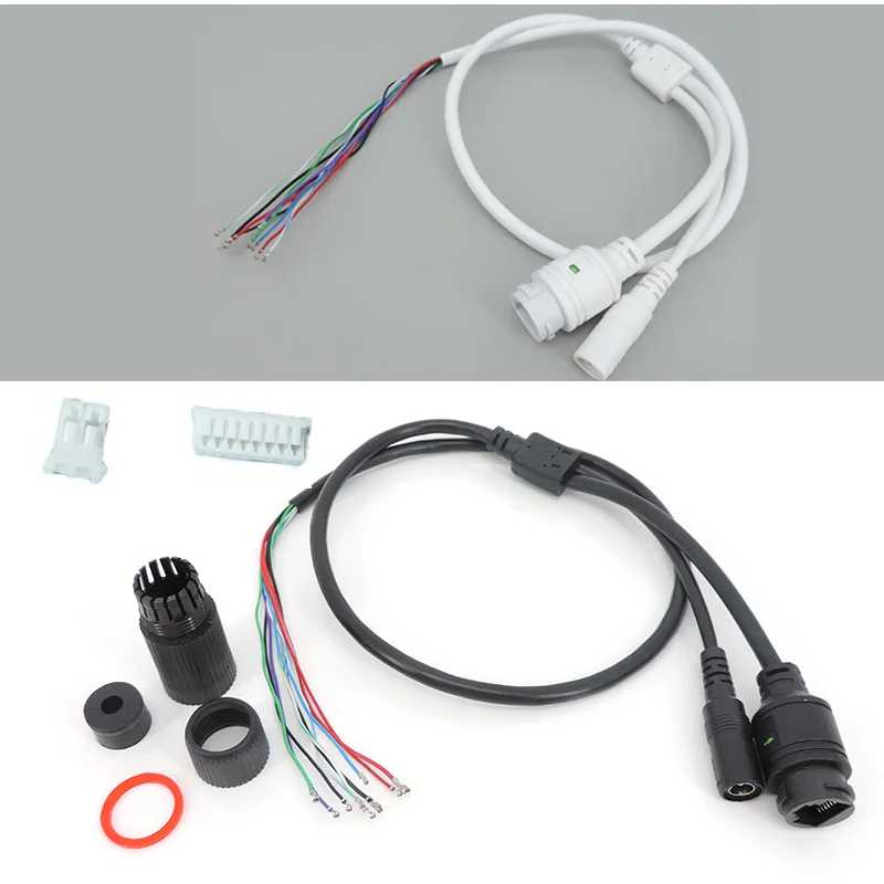 9-ядерный POE LAN-кабель для IP-камеры видеонаблюдения, модуль платы RJ45, питание постоянного тока 12 В, стандартный тип без 4/5/7/8 проводов, стандарт водонепроницаемости Доступ к автоматизации здания