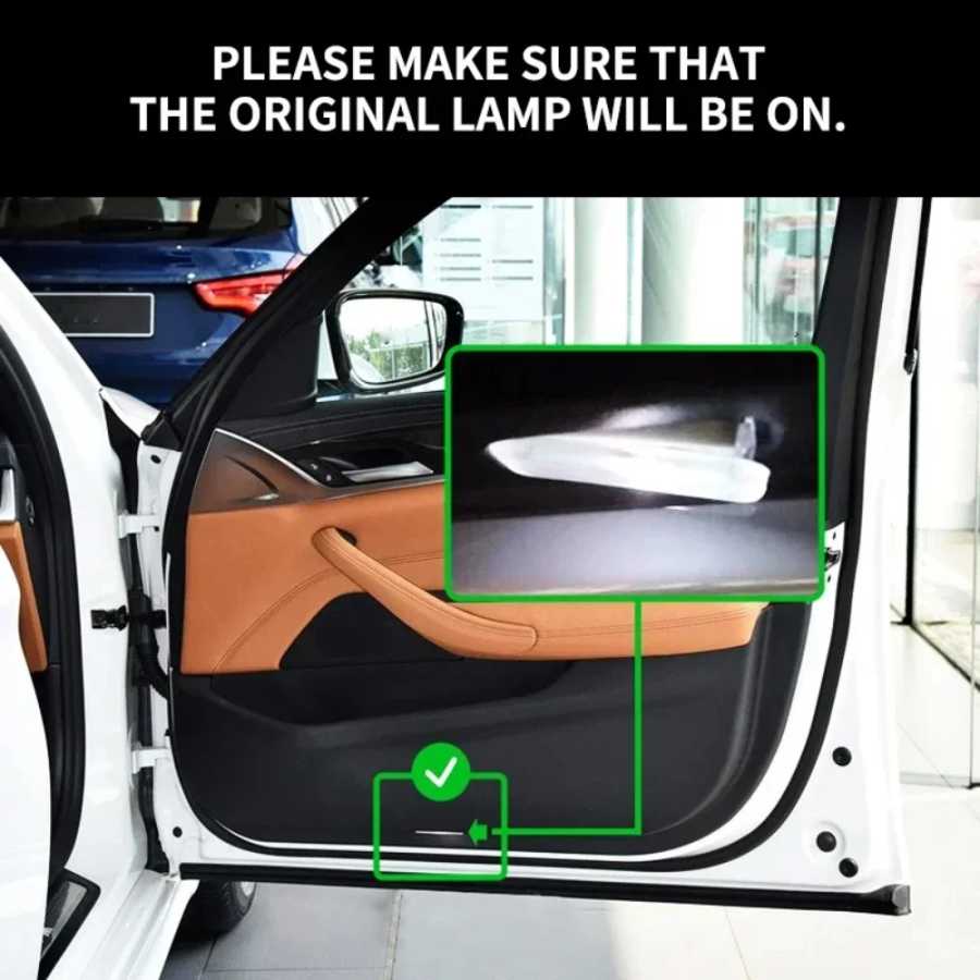 Фотография №4 товара Светодиодный светильник с логотипом двери автомобиля для Audi A4 B5