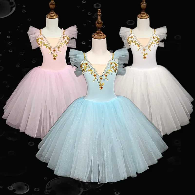 Фотография №4 товара Летнее балетное платье-пачка, наряд для девочек, Vestidos, детский день, танцевальный