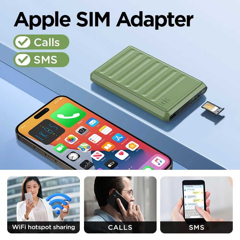Фотография №2 товара Адаптер SIM-карты IKOS K7S 4G для iPhone &mdash; одна SIM-карта