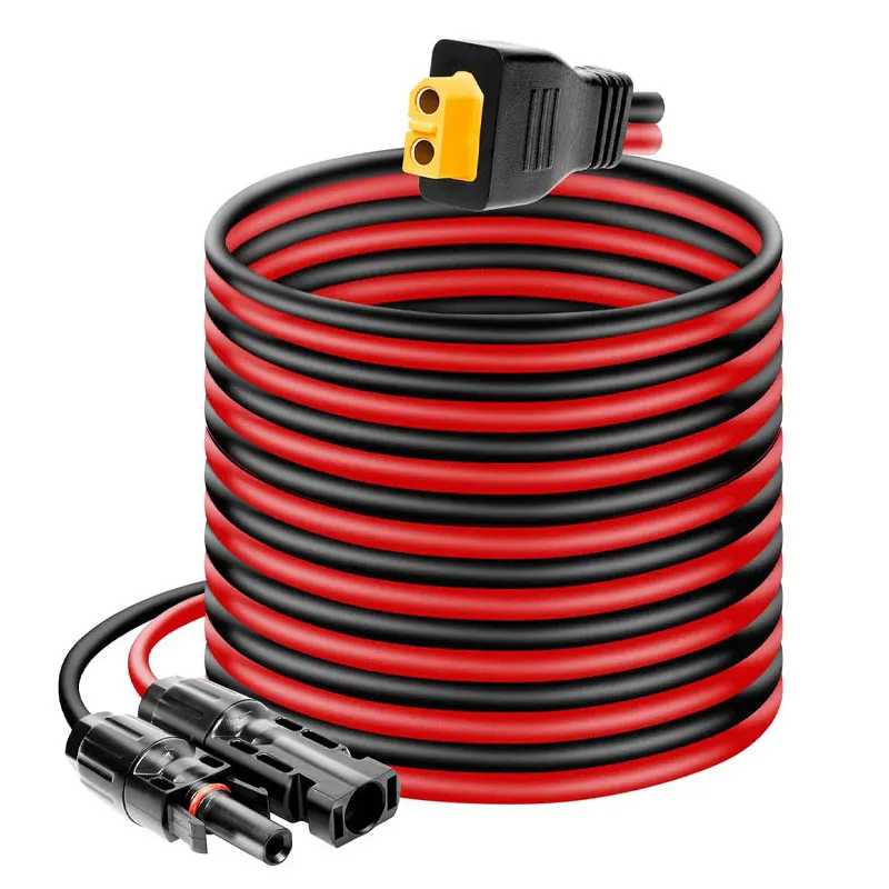 Переходной кабель солнечной панели 6 м, 3 м, 12AWG к XT60 для солнечного генератора ALLPOWERS R600 R1500 R2500 Ecoflow River/Delta Anker Bluetti. Аксессуары и запчасти