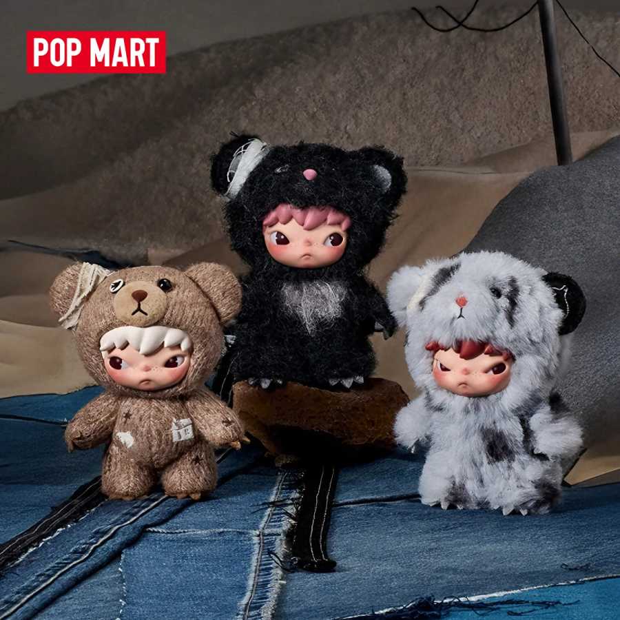 POP MART Hirono Road Journal Series - Плюшевая подвеска-кукла, слепая коробка, 1 шт./6 шт., коллекционные плюшевые игрушки Popmart, милые игрушки Модная слепая коробка
