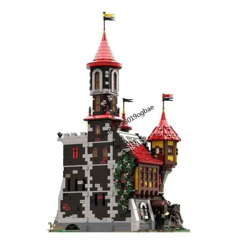 Фотография №2 товара Новый 3995 шт. Moc Европейский Средневековый вид на улицу Летучая