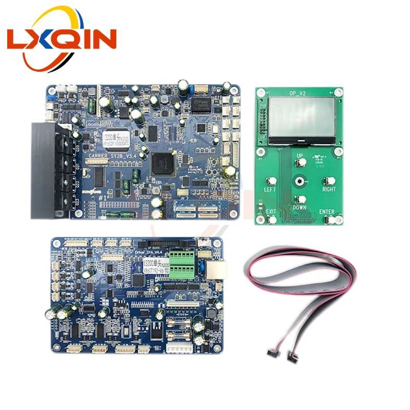 Комплект платы LXQIN i3200 Senyang для i3200/i1600, одноголовочная материнская плата для эко-растворителя/искусственной кожи Оргтехника