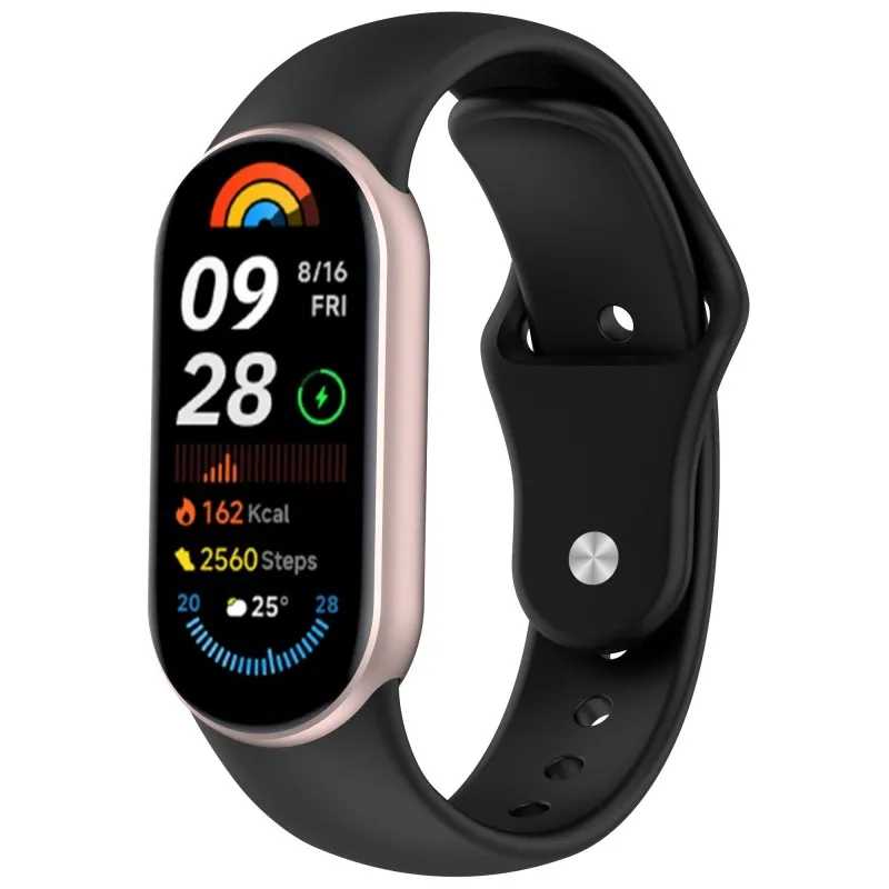 Фотография №2 товара Мягкий силиконовый ремешок для Xiaomi Mi Band 10 9 8,