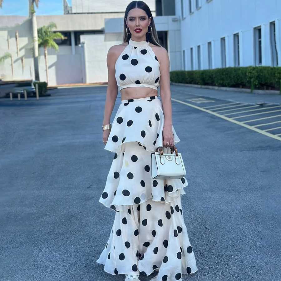 Фотография №4 товара Tuularose женское длинное платье из 2 предметов, элегантный топ без