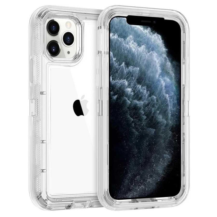 Гибридный сверхмощный чехол 3 в 1 для iPhone 16E 16 15 13 12 11 14 17 Pro Max 14 15 16 17 Plus 17Air Прозрачный противоударный чехол Чехлы и чехлы для мобильных телефонов