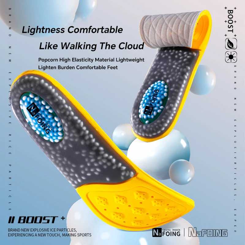 Фотография №5 товара Спортивные стельки с поддержкой свода стопы, дышащая технологическая конструкция, амортизирующие