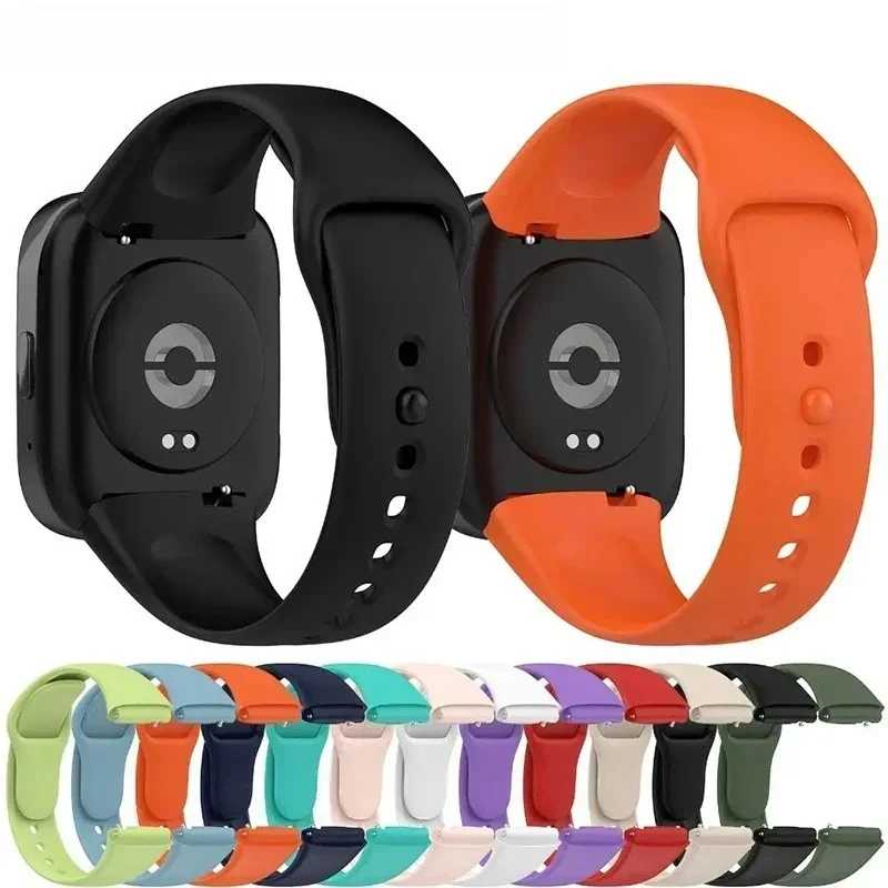 Фотография №2 товара Ремешок для Xiaomi Redmi Watch 3, активный мягкий силиконовый сменный