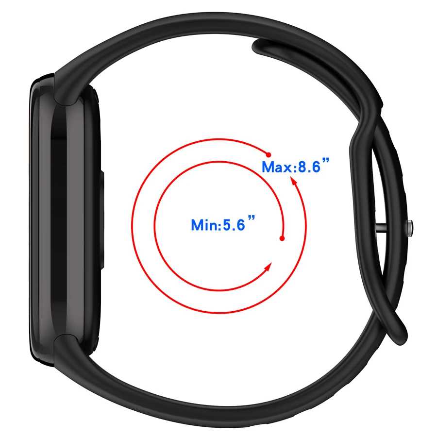 Фотография №3 товара Силиконовый ремешок для Xiaomi Mi Band 10 9 8, спортивный