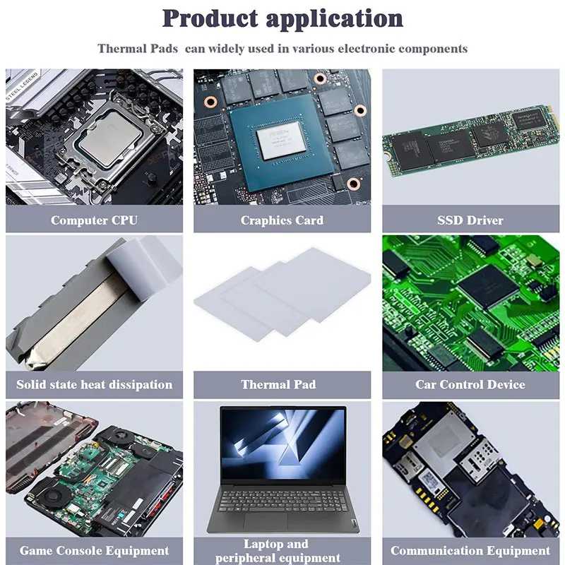 Фотография №5 товара Upsiren 21 Вт GPU Радиатор процессора Охлаждающий проводящий силиконовый коврик