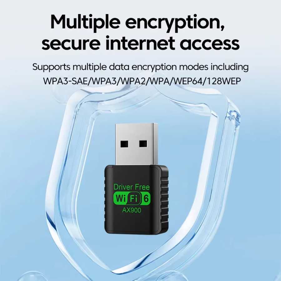 Фотография №2 товара 900 Мбит/с USB WiFi Bluetooth 5.4 Адаптер 2в1 Dongle Двухдиапазонный