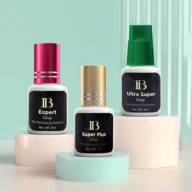 1 бутылка оригинального клея IB Super Plus для наращивания ресниц 5 мл Korea Professional IB Gold Wine Red Cap Клей Магазин инструментов для макияжа Косметика