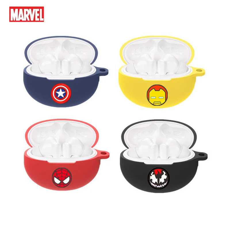 Чехол для наушников Marvel для Huawei FreeBuds 5i, силиконовые беспроводные наушники-вкладыши Blutooth, зарядный бокс, защитный чехол с крючком Портативное аудио и видео