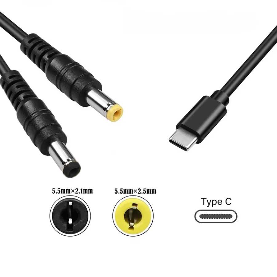 Зарядный кабель USB C PD, 1,5 м, штекер Type-C к DC5, 5 х2, 1 5,5 х2, 1 мм, 9 В, 12 В, 15 В, 20 в, шнур питания для роутеров, динамиков, камер видеонаблюдения Аксессуары и запчасти