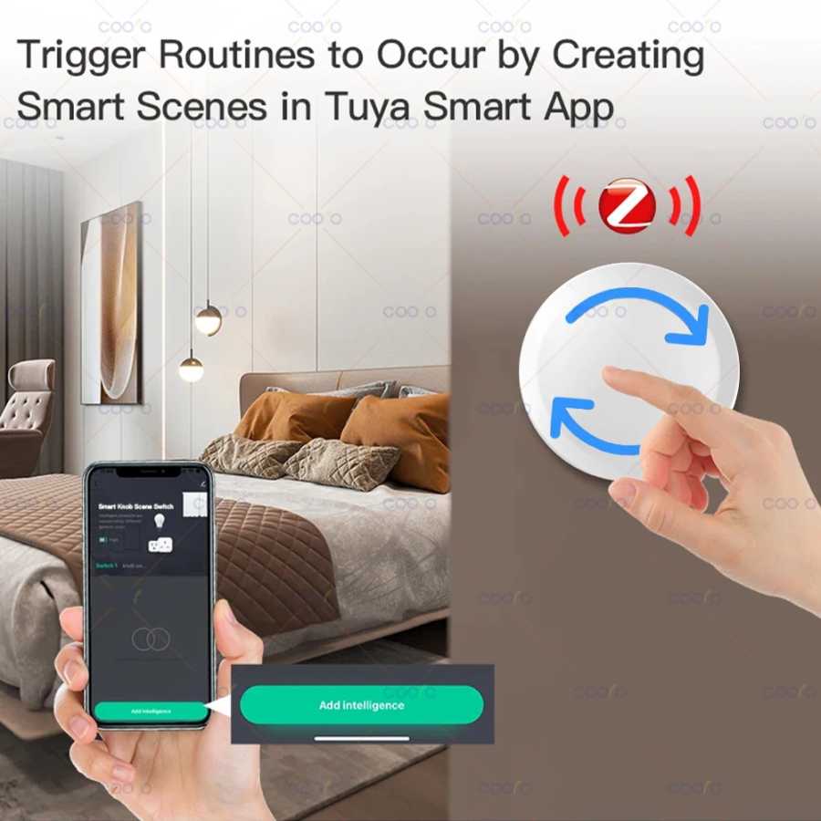Фотография №3 товара Новый умный ручной переключатель Tuya ZigBee, сделай сам, беспроводная кнопка