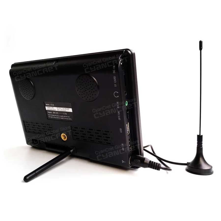 Фотография №3 товара Портативный телевизор LEADSTAR D768 7 дюймов, DVB-T2, ATSC, ISDB-T, TDT,