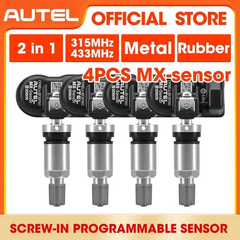 Датчик Autel MX MaxiTPMS Pad, программирующий монитор давления в шинах, программист MX-Sensor, инструмент TPMS, инструменты для ремонта шин 433 315 МГц Инструмент для ремонта автомобилей