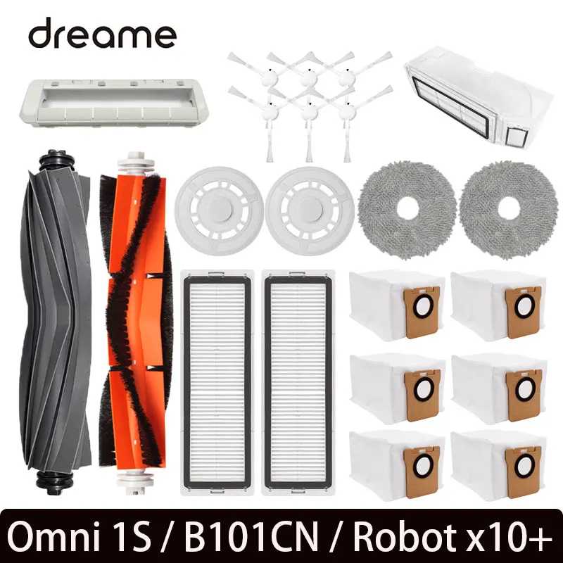 Для xiaomi x10 plus аксессуары Mijia Omni 1S B101CN Робот-пылесос Основная боковая щетка Фильтр Швабра Dreame L10s Ultra / S10 Pro Запчасти Запчасти для бытовой техники