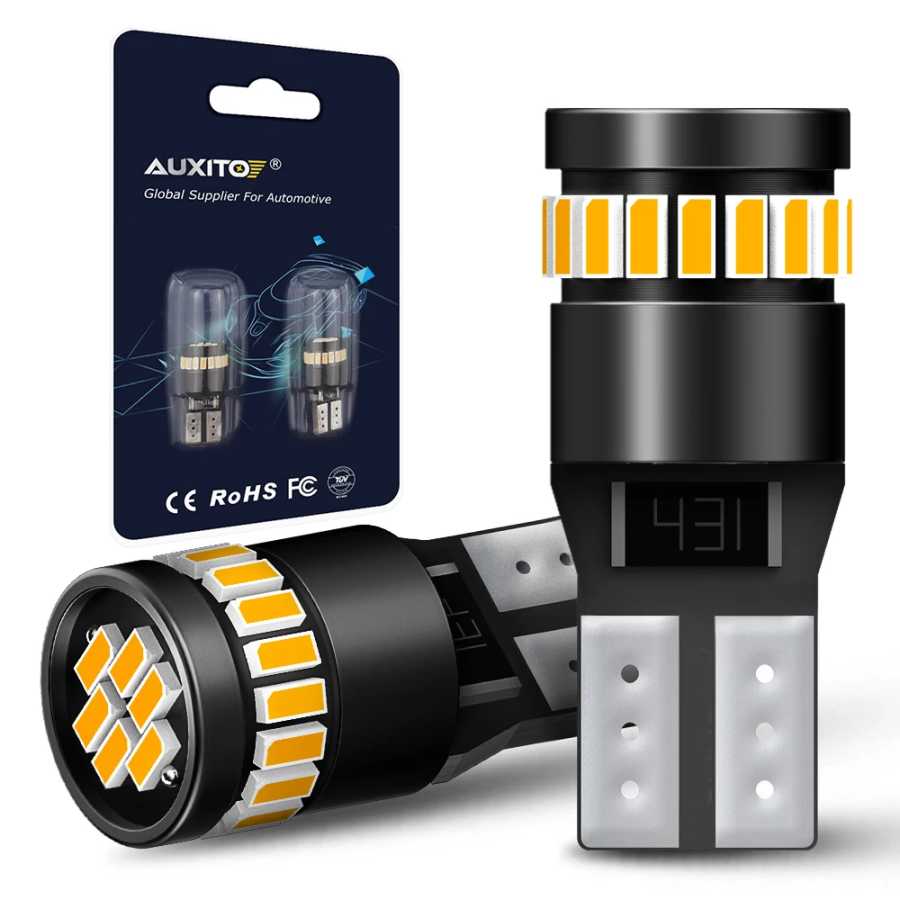 AUXITO 2x W5W T10 Светодиодная лампа Canbus для VW BMW Audi Mercedes 194 168 Светодиодная лампа салона автомобиля Белый Синий Красный Желтый Бесплатно 12 В Автомобильные фары