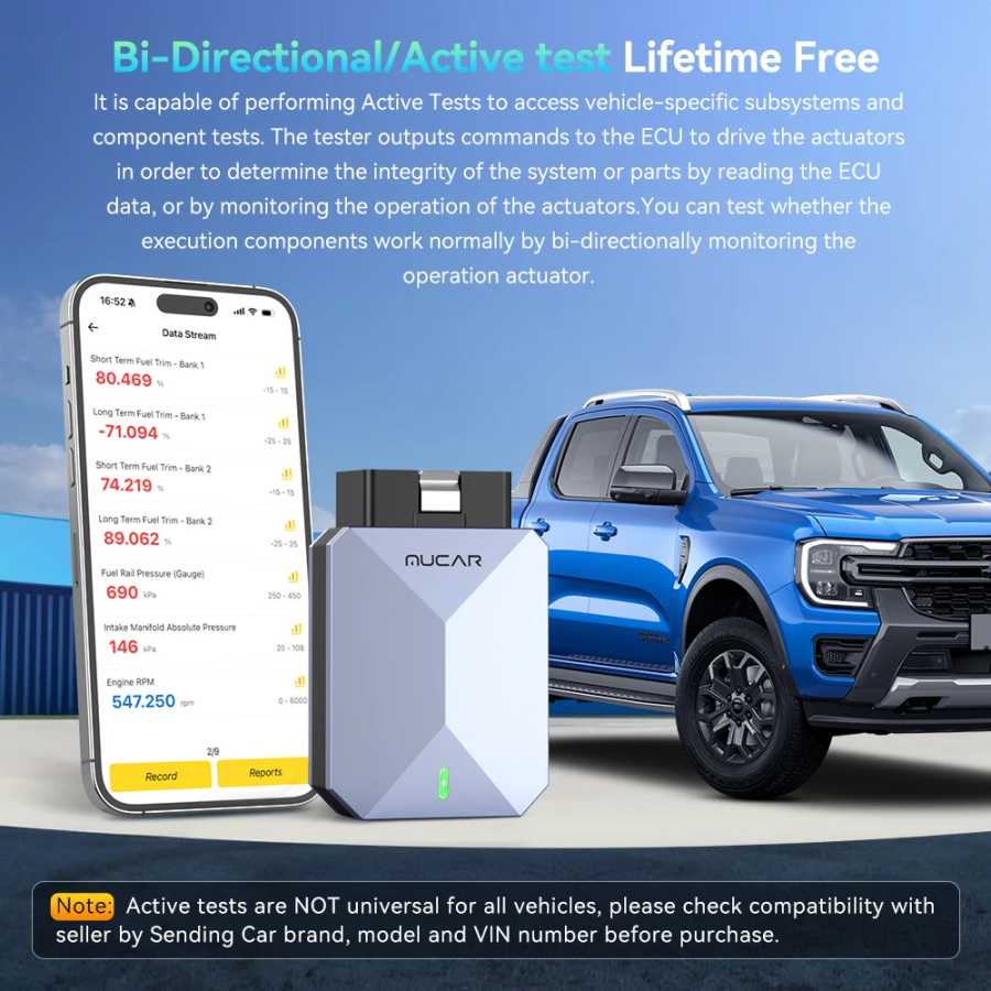 Фотография №3 товара MUCAR BT200 MAX Диагностические инструменты Все системы AI OBD2 Сканер