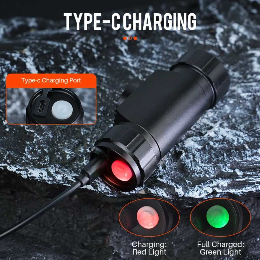 Фотография №4 товара BORUiT RJ-020 светодиодный индукционный налобный фонарь 1000LM датчик движения 18650
