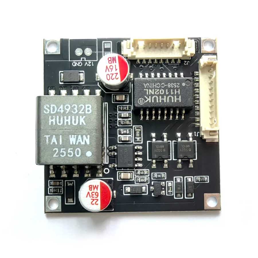 Интеллектуальный модуль POE с выходом 12В/2А, плата PCB, питание по Ethernet, 48В IEEE802.3af/at для IP-камер видеонаблюдения Видеонаблюдение