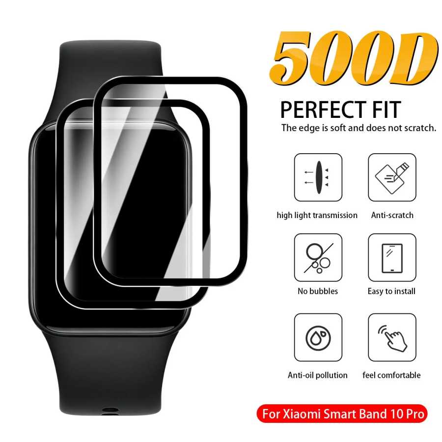 1-5 шт. Защитная пленка для экрана Xiaomi Mi Band 10 Pro, гидрогелевая, мягкая, от царапин, для Miband 10Pro Умная электроника