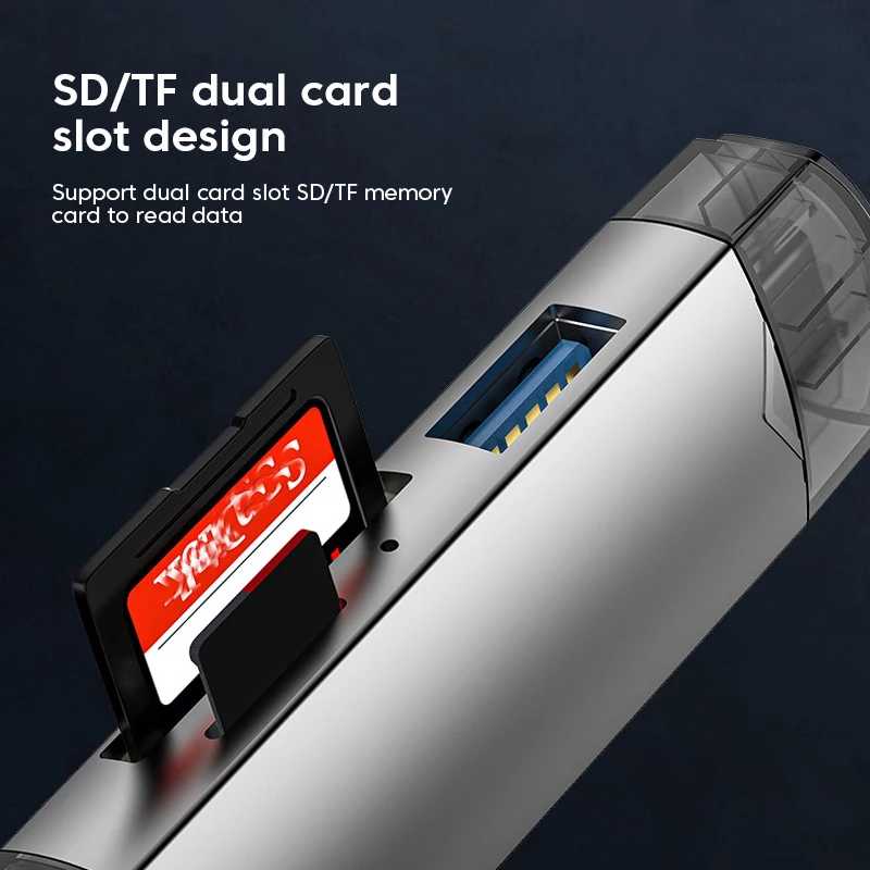 Фотография №2 товара 6 in 1 Card Reader USB3.0 Кардридер 6 в 1